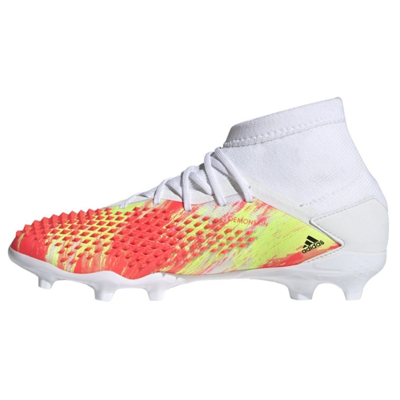 Chaussures de foot Adidas Predator Dracon 20.1 Fg Jr EG1608 multicolore blanche 1 Chaussures de foot Adidas Predator Dracon 20.1 Fg Jr EG1608 multicolore blanche 1