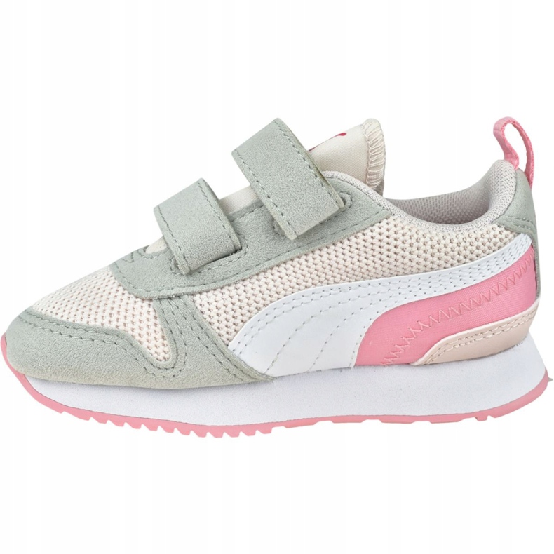 Puma R78 V Bébés 373618 04 blanc rose 1