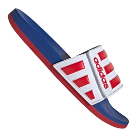 Chaussons Adidas Adilette Comfort Adj M EG1346 blanc rouge bleu 2