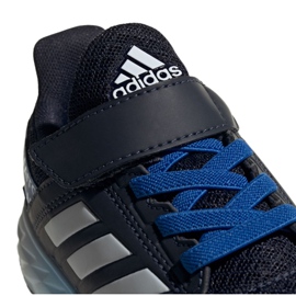 Chaussures Adidas FortaFaito Jr EE7313 blanche bleu marin bleu 3