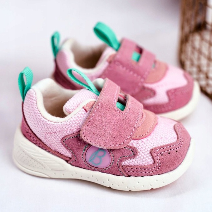 Apawwa Chaussures de sport pour enfants avec Velcro Suede Rose Malbred 2 Apawwa Chaussures de sport pour enfants avec Velcro Suede Rose Malbred 2