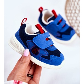 Apawwa Chaussures de Sport Enfant avec Velcro Daim Bleu Marine Malbred 2
