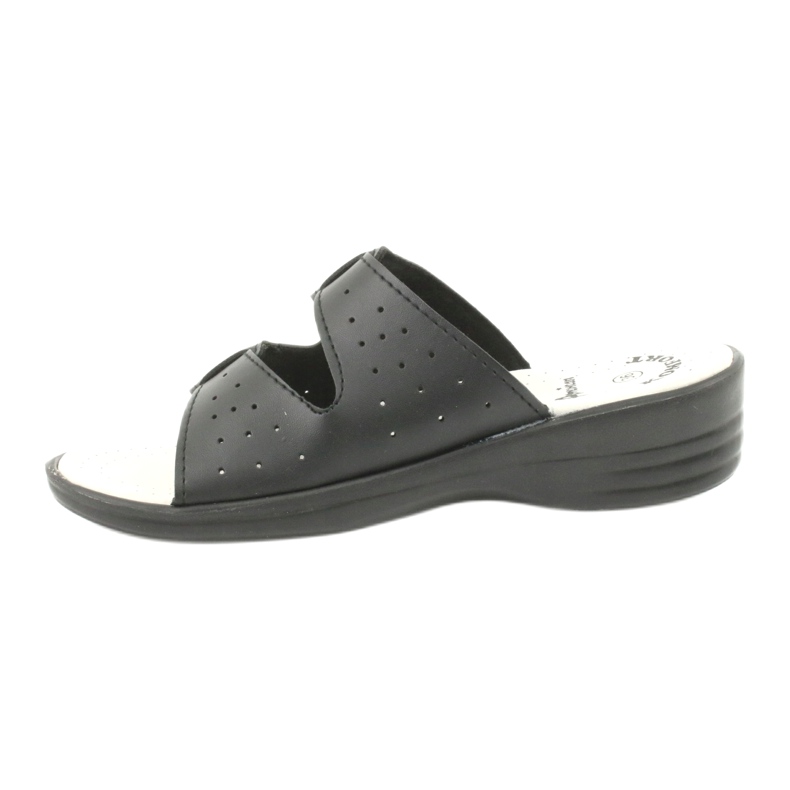 American Club chaussons noirs sur boucles américaines le noir 1