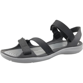 Sandale à sangle Crocs Swiftwater W 204804-001 le noir gris 1