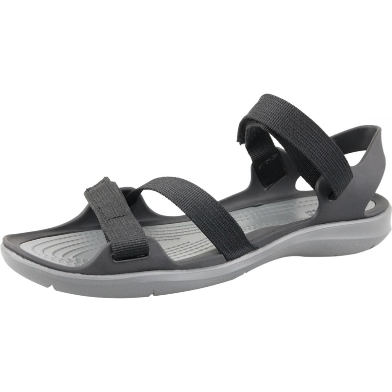 Sandale à sangle Crocs Swiftwater W 204804-001 noir gris 1