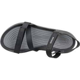 Sandale à sangle Crocs Swiftwater W 204804-001 noir gris 2