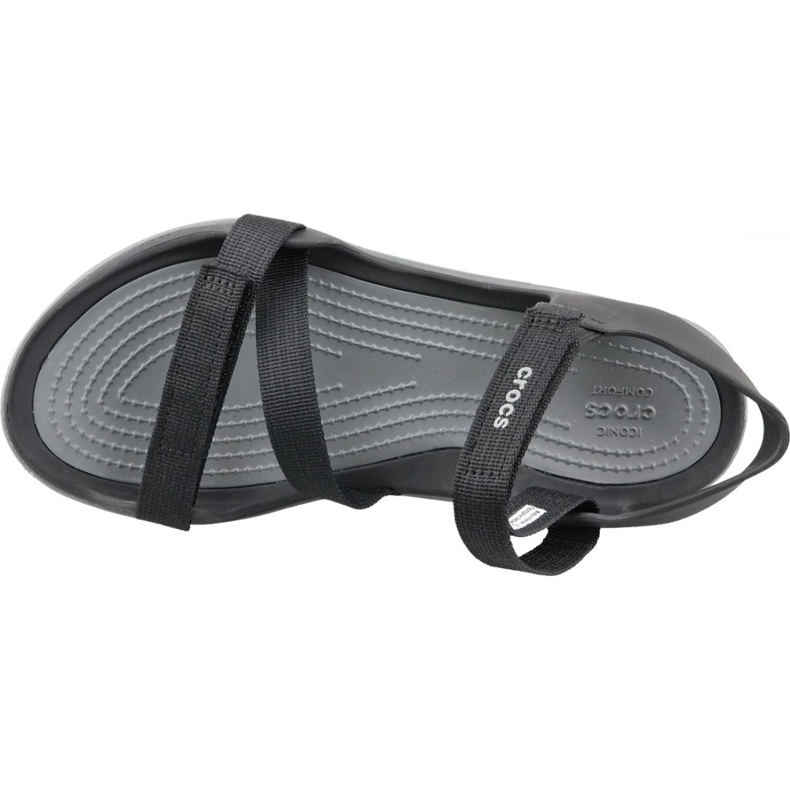 Sandale à sangle Crocs Swiftwater W 204804-001 le noir gris 2