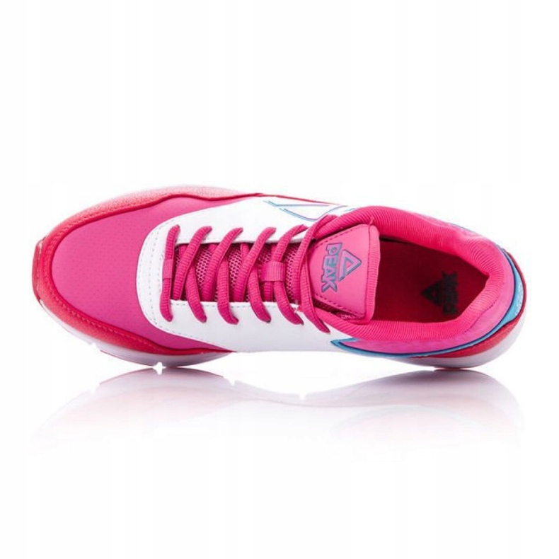 Chaussures Peak E43568EZ W 61089-61091 blanche rouge rose 2