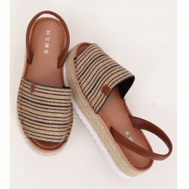 Espadrilles sandales noires WH935 Noir beige brun 1 Espadrilles sandales noires WH935 Noir beige brun 1