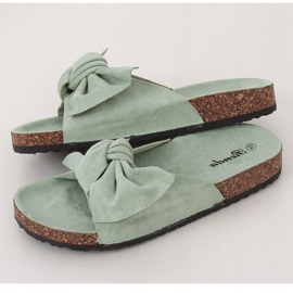 Menthe 10-218 Semelles en liège vert multicolore 1