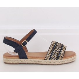 Sandales espadrilles femme bleu marine WH933 Denim Blue 1