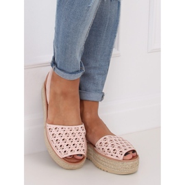 Sandales, espadrilles, rose ajouré WH931 Rose 1 Sandales, espadrilles, rose ajouré WH931 Rose 1