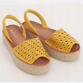 Sandales, espadrilles, miel WH931 Jaune 3