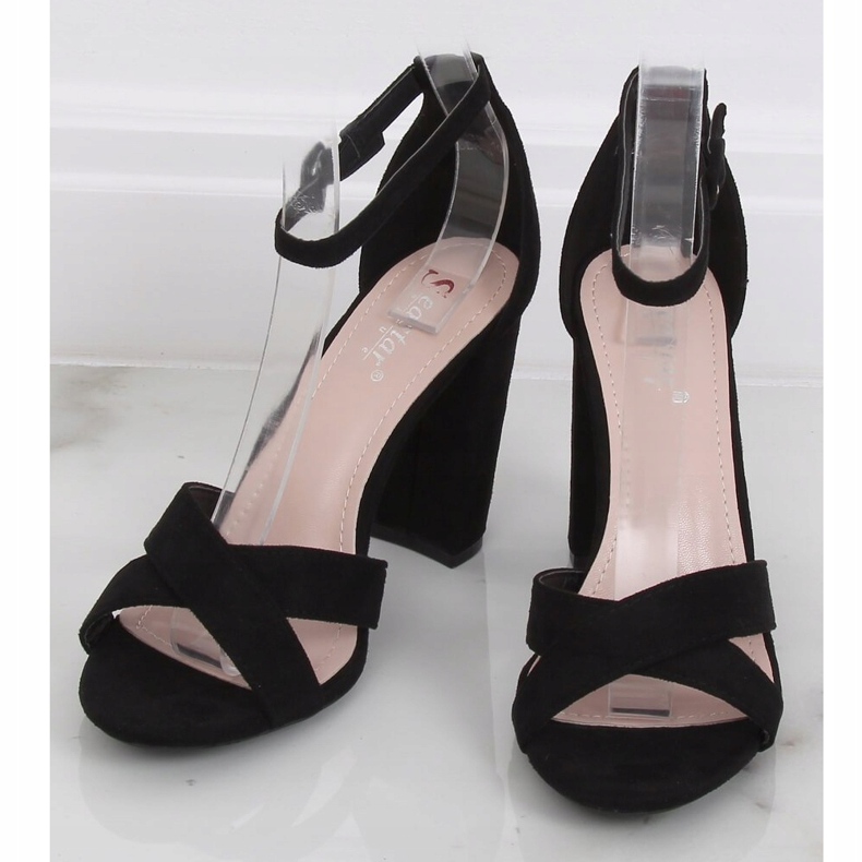 Sandales noires sur le poteau TU133P Noir le noir 1