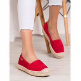 Goodin Espadrilles ajourées rouge 4