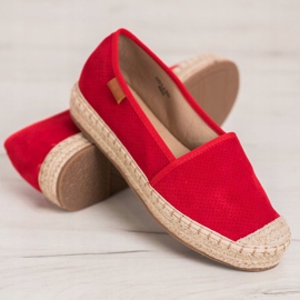 Goodin Espadrilles ajourées rouge 2
