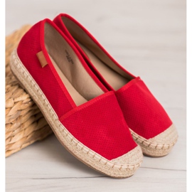Goodin Espadrilles ajourées rouge 3