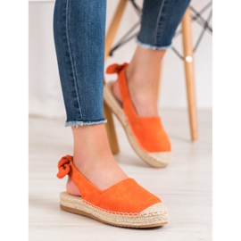 Nio Nio Espadrilles Au Talon Découvert orange 2