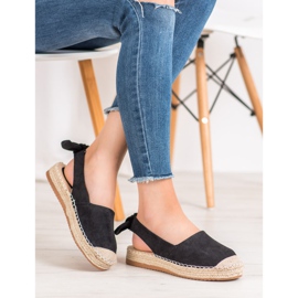 Nio Nio Espadrilles Au Talon Découvert le noir 1