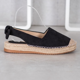 Nio Nio Espadrilles Au Talon Découvert le noir 3
