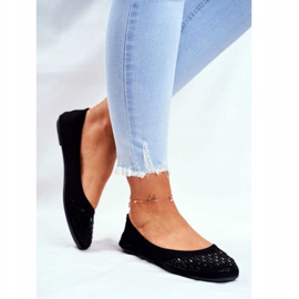 Le Scarpe Ballerines noires pour femmes avec oxyde de zirconium Amantero le noir 2