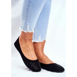 Le Scarpe Ballerines noires pour femmes avec oxyde de zirconium Amantero le noir 1