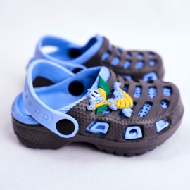 Giolan Chaussons mousse enfant Kroks Petit Dragon bleu marin bleu 2