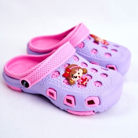 Giolan Chaussons Enfant Foam Crocs Violet Girl rose 1 Giolan Chaussons Enfant Foam Crocs Violet Girl rose 1