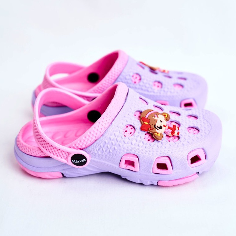 Giolan Chaussons Enfant Foam Crocs Violet Girl rose 2 Giolan Chaussons Enfant Foam Crocs Violet Girl rose 2