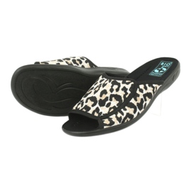 Chaussons femme Adanex 13795 panthère beige noir 3