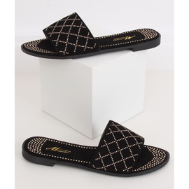 Chaussons noirs pour femmes Q-85 Noir le noir 2 Chaussons noirs pour femmes Q-85 Noir le noir 2