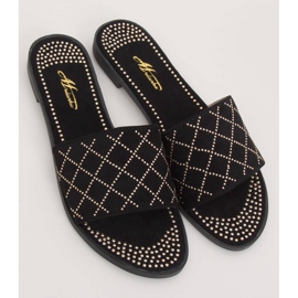 Chaussons noirs pour femmes Q-85 Noir le noir 1 Chaussons noirs pour femmes Q-85 Noir le noir 1