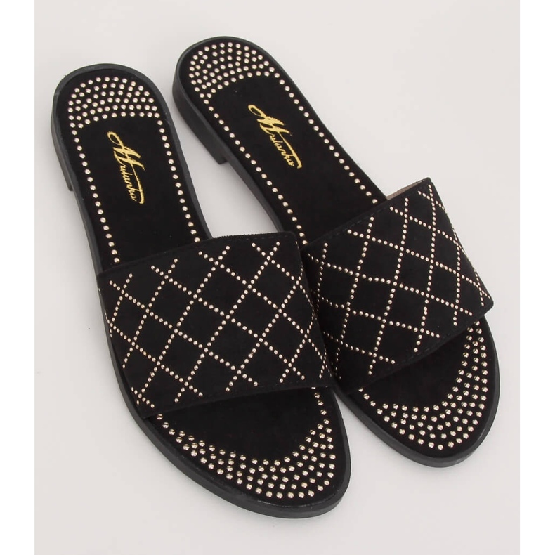 Chaussons noirs pour femmes Q-85 Noir 1