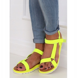Sandales pour femmes jaunes WS9027 Jaune 3