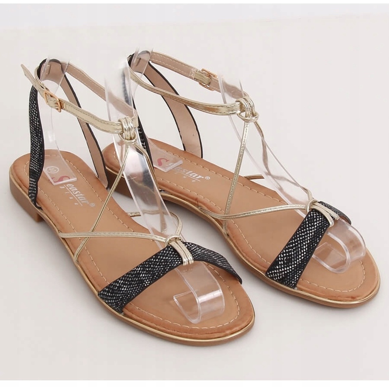 Sandales femme noires JH123P Noir le noir 1