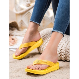 Bona Tongs Confort Jaunes 2