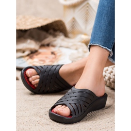 Bona Pantoufles légères et confortables noir 1