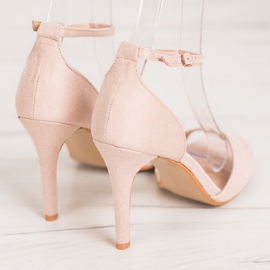 SHELOVET Escarpins classiques en daim brun 3