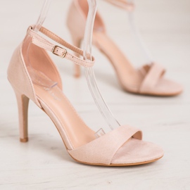 SHELOVET Escarpins classiques en daim brun 4