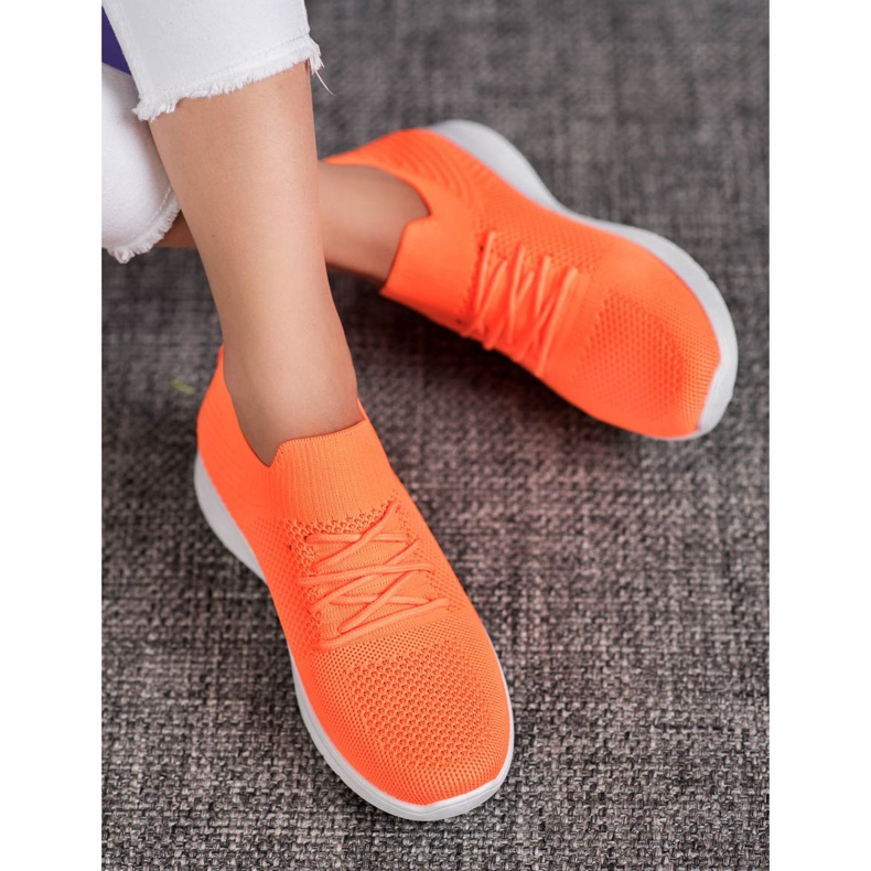 SHELOVET Chaussures de sport basses orange 1