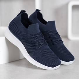 SHELOVET Chaussures de sport basses bleu marin 2
