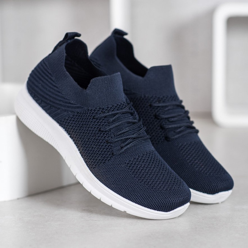 SHELOVET Chaussures de sport basses bleu marine 2