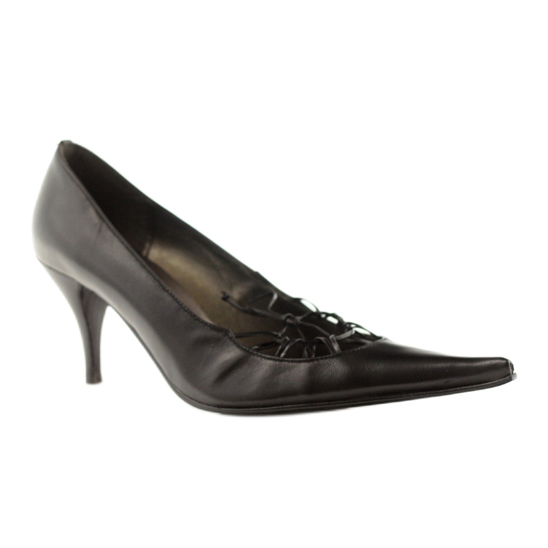 Escarpins en cuir Sagan 868 noir le noir 1