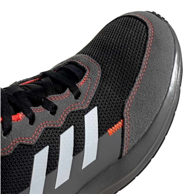 Chaussures de course adidas RapidaRun Elite Jr EG6911 le noir gris 1