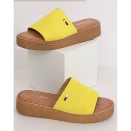 Chaussons jaunes pour femmes jaunes G-576 Jaune 1