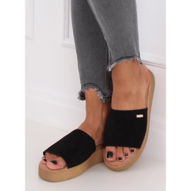 Chaussons noirs pour femmes G-576 Noir le noir 2 Chaussons noirs pour femmes G-576 Noir le noir 2