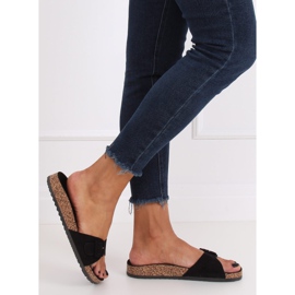 Noir G-5026 Chaussons semelle liège noir le noir 3