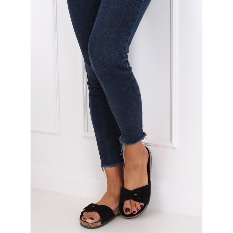 Noir G-5026 Chaussons semelle liège noir 2