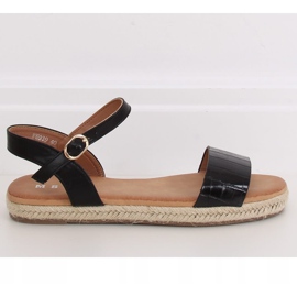 Espadrilles sandales noires WH939 Noir le noir 2