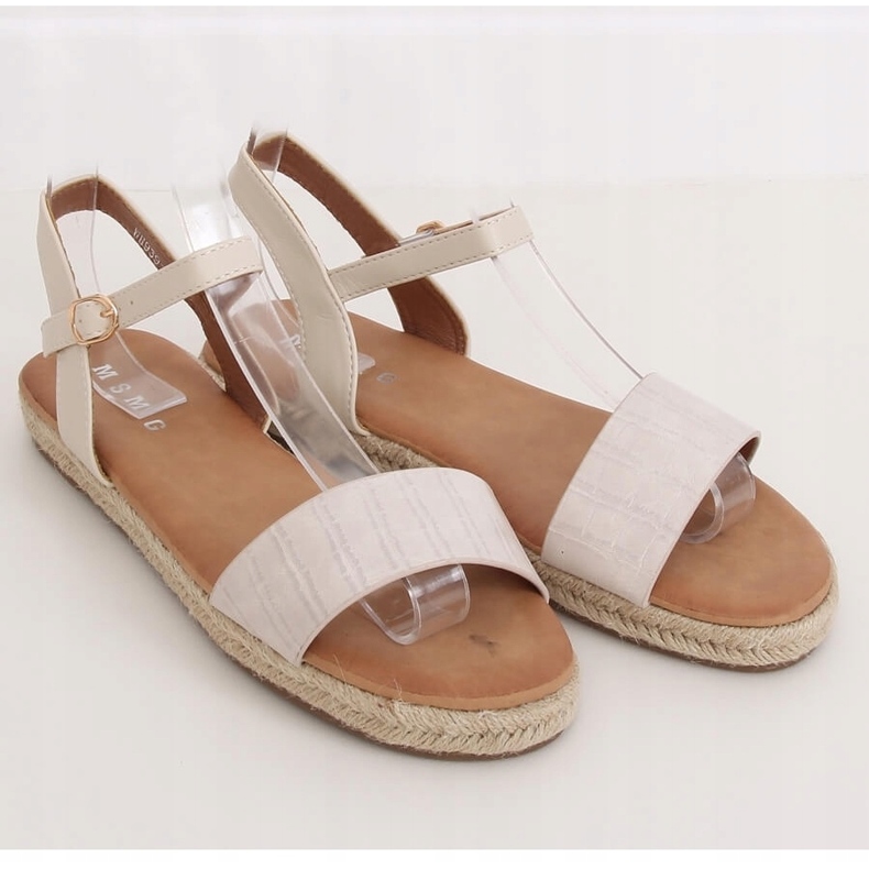 Sandales espadrilles WH939 Beige 1